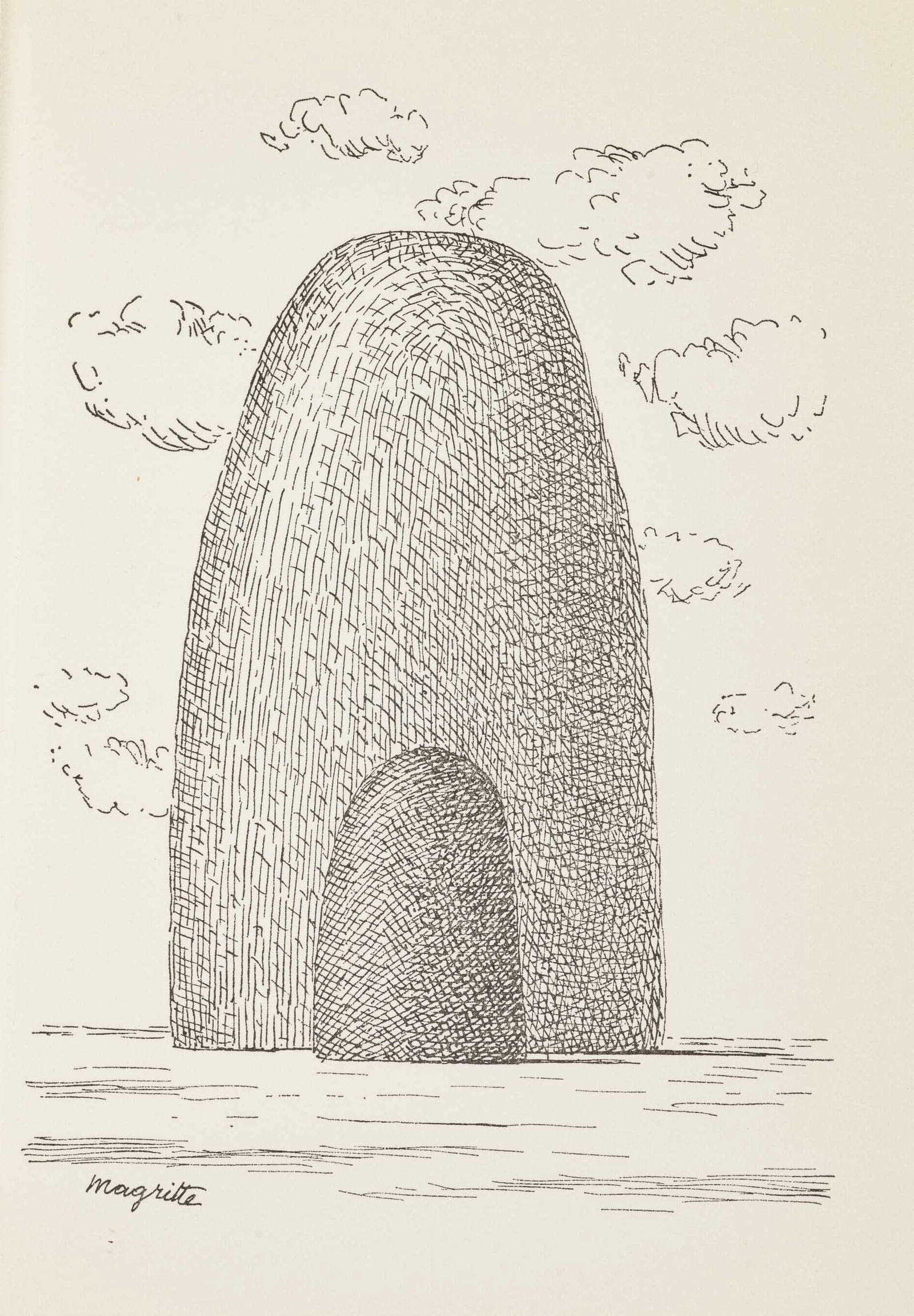 1966 Rene Magritte Signed Lithograph 1 Aube a l'Antipode: Title: Aube a l'Antipode Artist: Rene Magritte Country: Belgium Medium: Lithograph Marks: Signed in plate Size: Arjomari paper 7 x 5.25 inch Published: 1966 by Le Soleil Noir Provenance: Book Aube a