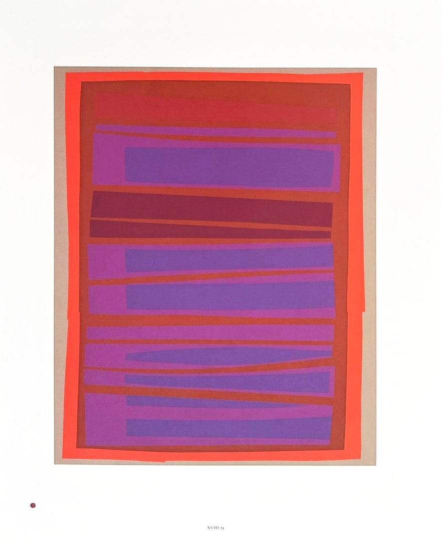 2009 Josef Albers The Interaction of Color Plate XVIII-9 bis: Artist: Josef Albers Country: Germany ? USA Title: Plate XVIII-9 bis Paper Size: 13.50 x 10.50 inches on Munken Print Cream Printed: 2009 Graphicom, Italy, specializing in high-quality printing.