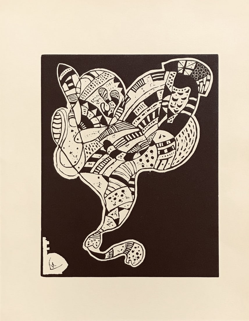 Kandinsky Woodcut for Klange 2 XXe siecle 1975 (1 of 1)