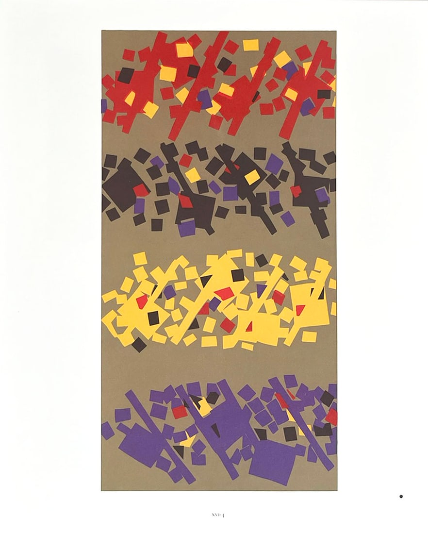 2009 Josef Albers The Interaction of Color Plate XVI-4: Artist: Josef Albers Country: Germany ? USA Title: Plate XIV-4 Paper Size: 13.50 x 10.50 inches on Munken Print Cream Printed: 2009 Graphicom, Italy, specializing in high-quality printing. Marks: Not