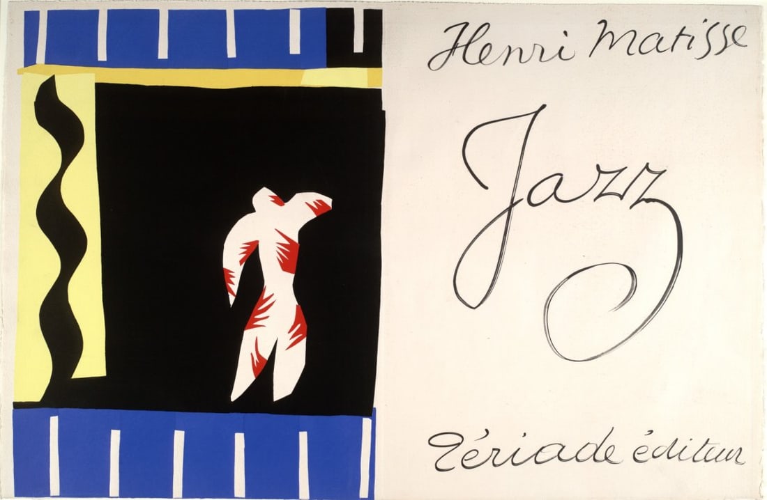 1983 Matisse Lithograph 1 Jazz The Clown: Artist: Henri Matisse Country: France Title: The Clown Medium: Lithograph Paper: Size 15 x 22.5 inch, Folded as published Printed: On vellum paper Providence: Book Matisse Jazz 1983 Condition: Fine