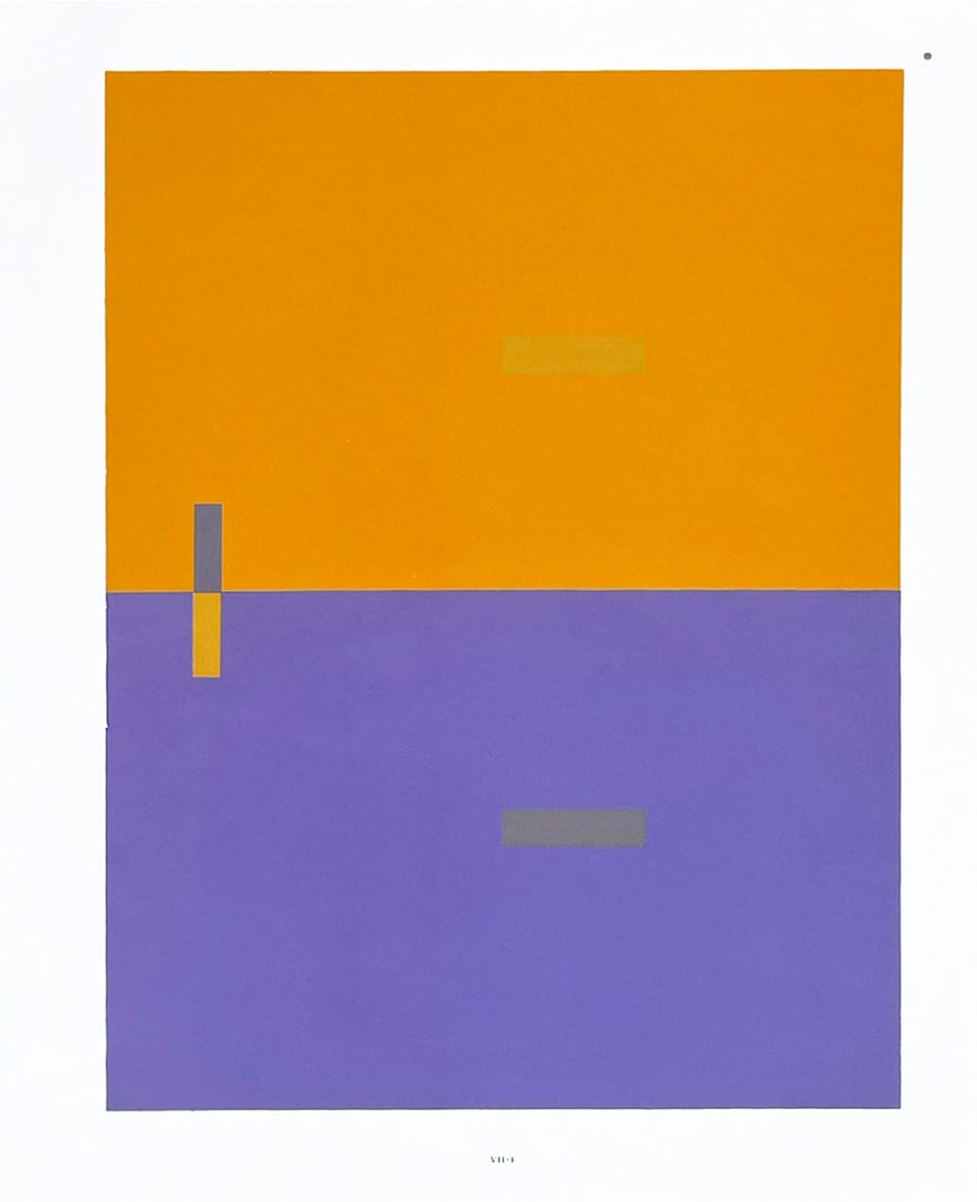 2009 Josef Albers The Interaction of Color Plate VII-1: Artist: Josef Albers Country: Germany-USA Title: Plate VII-1 Paper Size: 13.50 x 10.50 inches on Munken Print Cream Printed: 2009 Graphicom, Italy, specializing in high-quality printing. Marks: Not