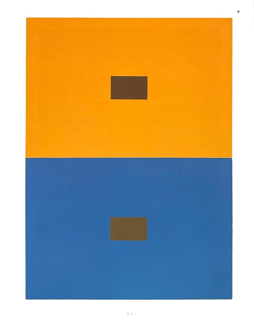 2009 Josef Albers The Interaction of Color Plate IV-3: Artist: Josef Albers Country: Germany-USA Title: Plate IV-3 Paper Size: 13.50 x 10.50 inches on Munken Print Cream Printed: 2009 Graphicom, Italy, specializing in high-quality printing. Marks: Not