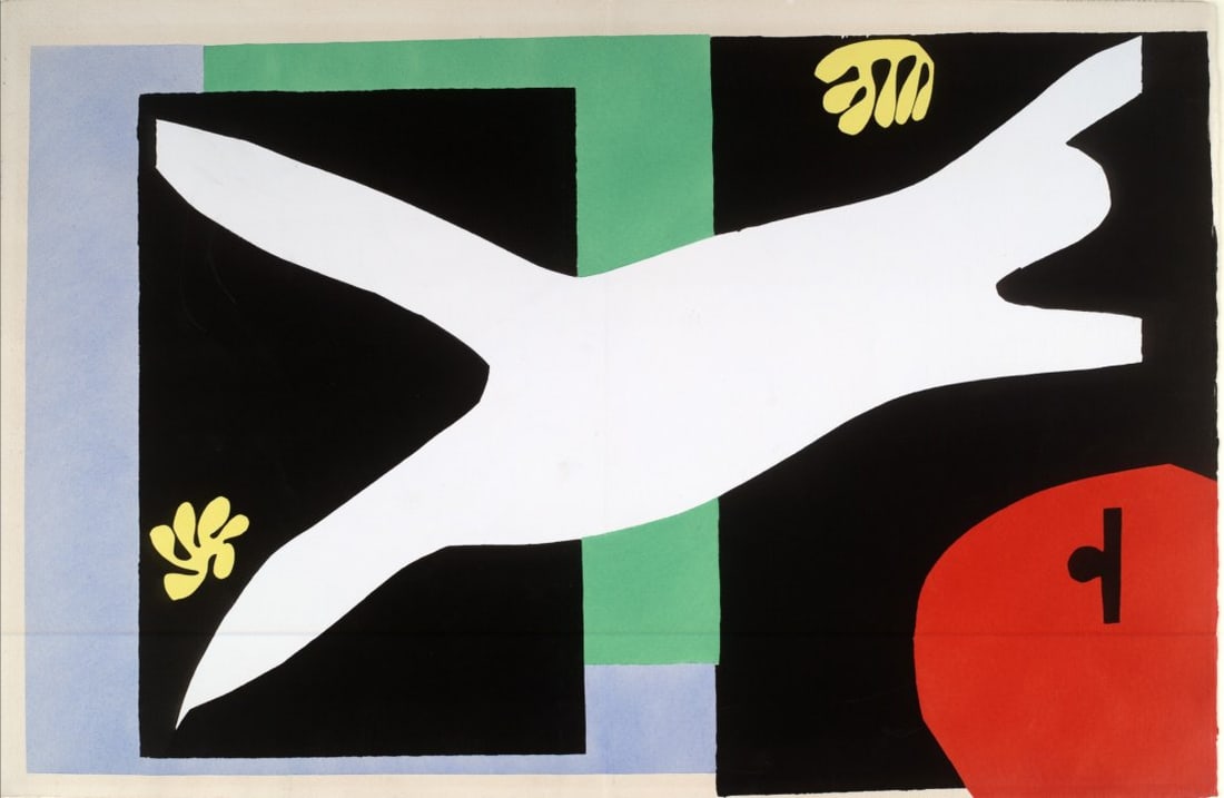 1983 Matisse Lithograph 12 jazz The Swimmer in the Aquarium: Artist: Henri Matisse Country: France Title: The Swimmer in the Aquarium Medium: Lithograph Paper size: 15 x 22.5 inch, Folded as published Printed: On vellum paper Providence: Book Matisse Jazz 1983