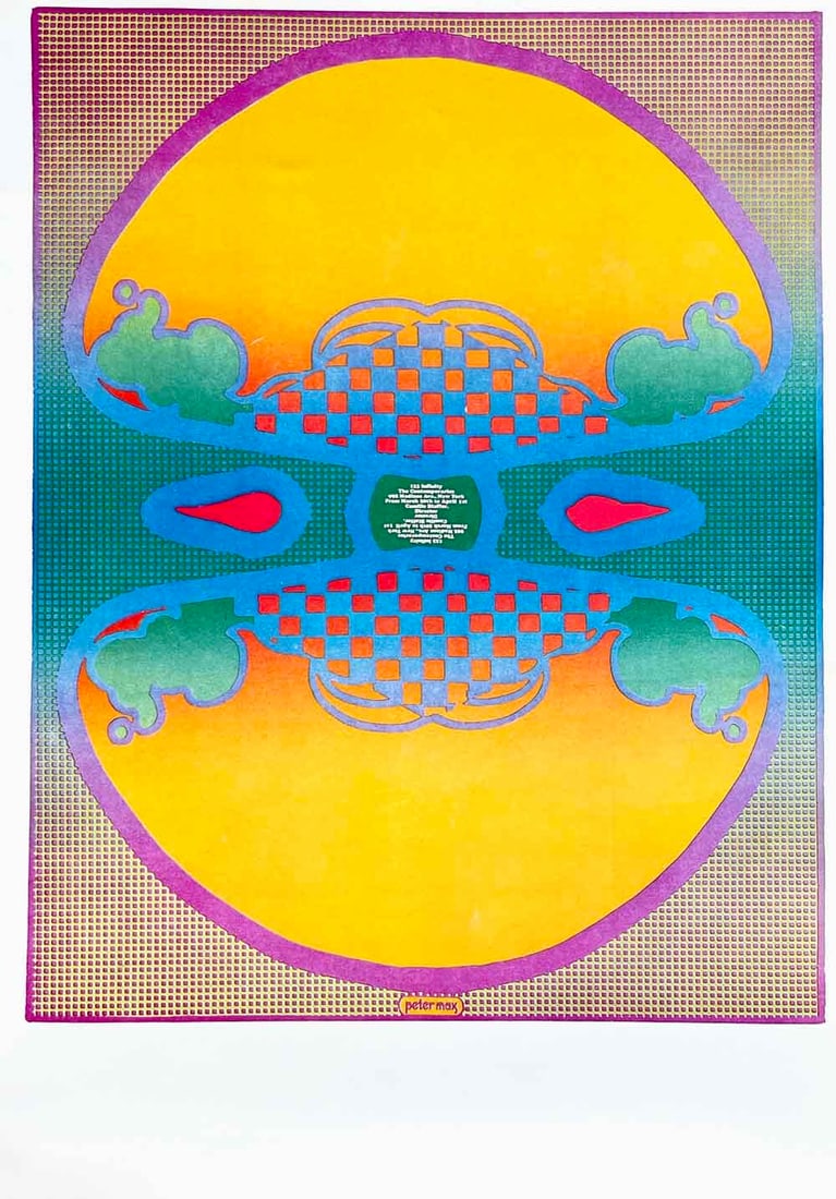 Peter Max Pop Art Poster 7 -1.2.3 Infinity 1970 (1 of 1)