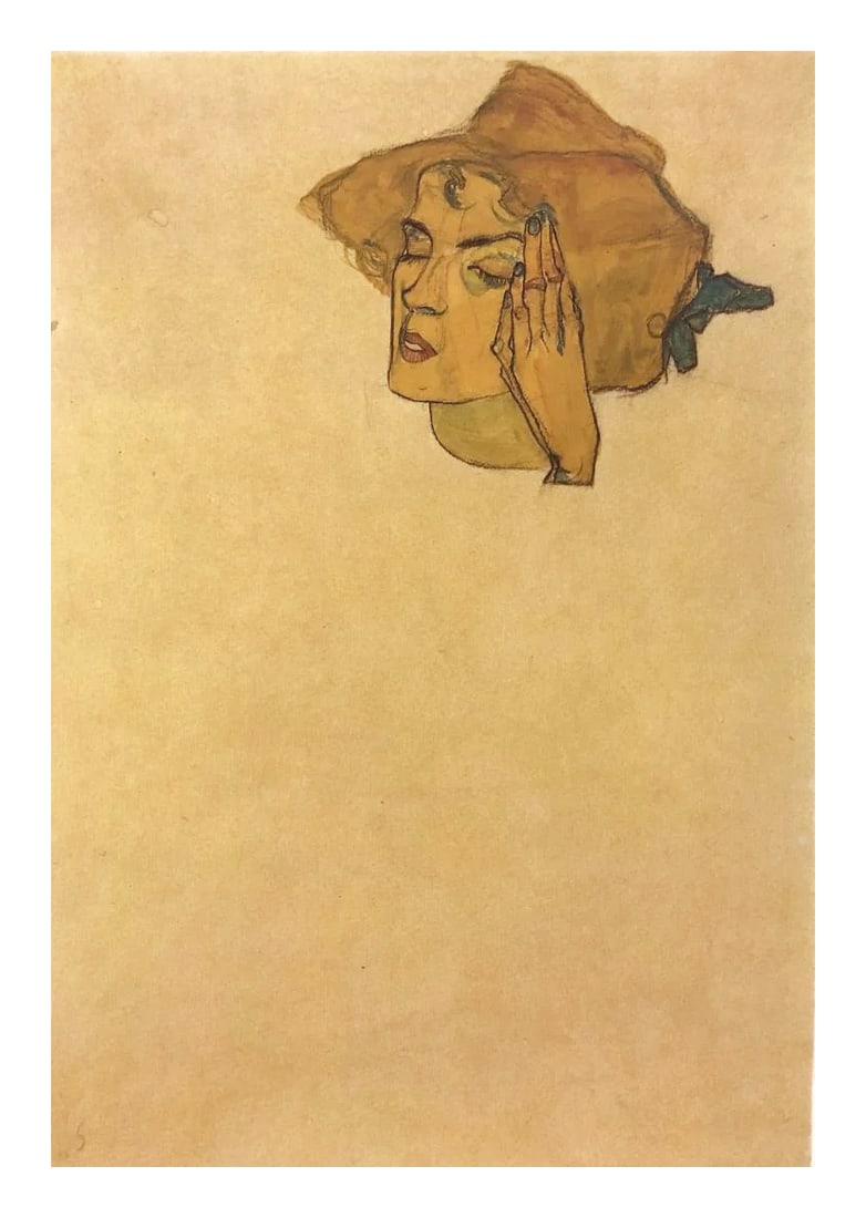 1981 Egon Schiele 1 Erotic drawings Portrait of a Lady: Artist: Egon Schiele Country: Austria Title: Portrait of a Lady Medium: Offset - 1 Paper: Heavy paper 16 x 12 inch Published: by Edizioni Gabriele Mazzotta Provenance: Egon Schiele Erotic Drawings 198