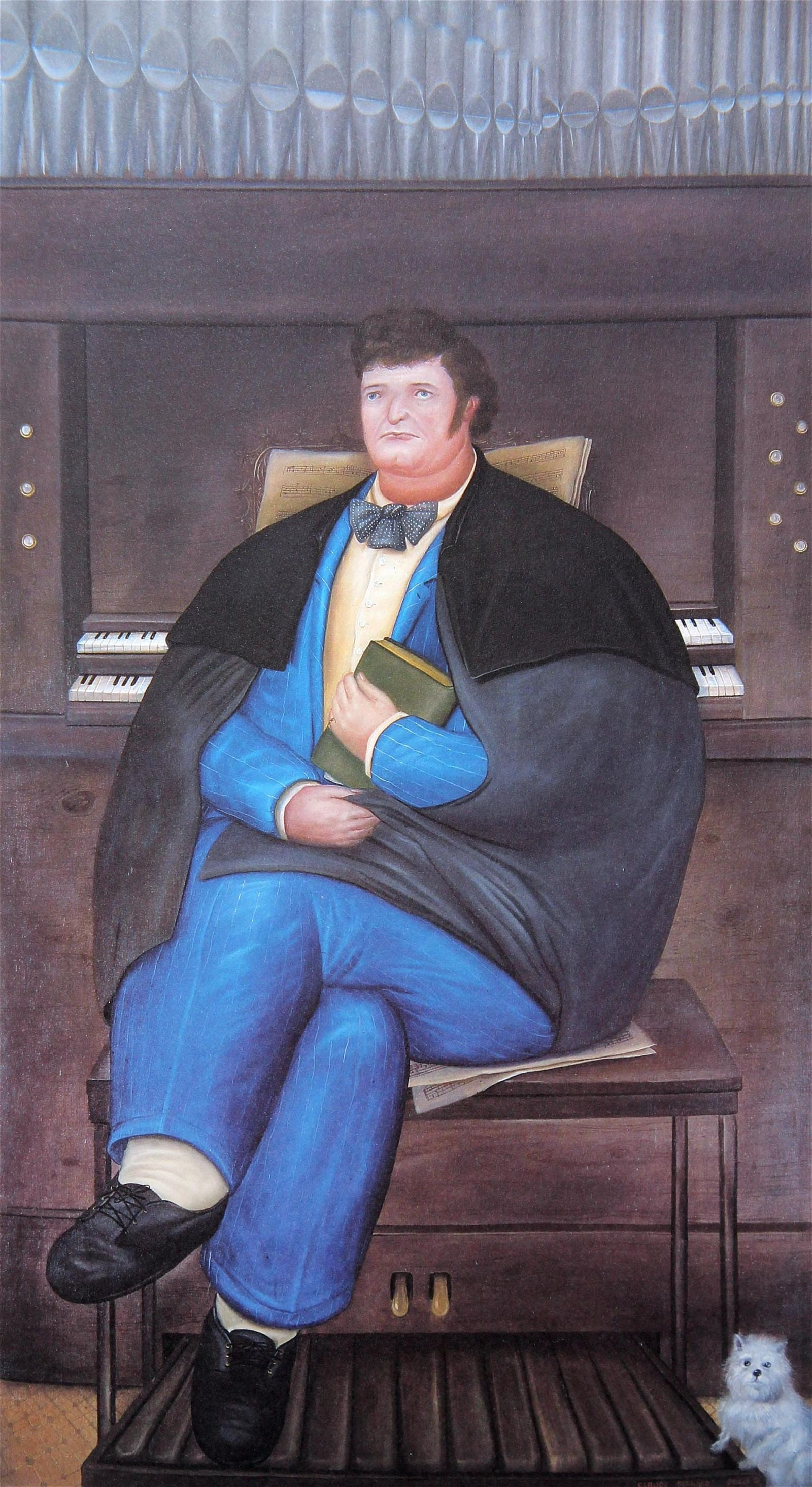 Fernando Botero 11 Portrait of Claude Bernard 1983: Title: Portrait of