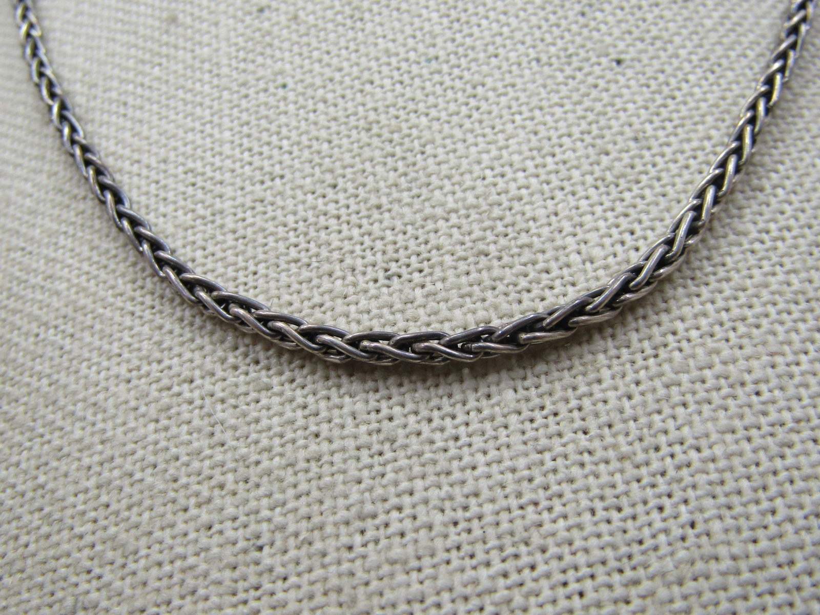 Vintage Sterling Byzantine Chain Necklace, 2.5mm", 24" Long, Signed BA - 3