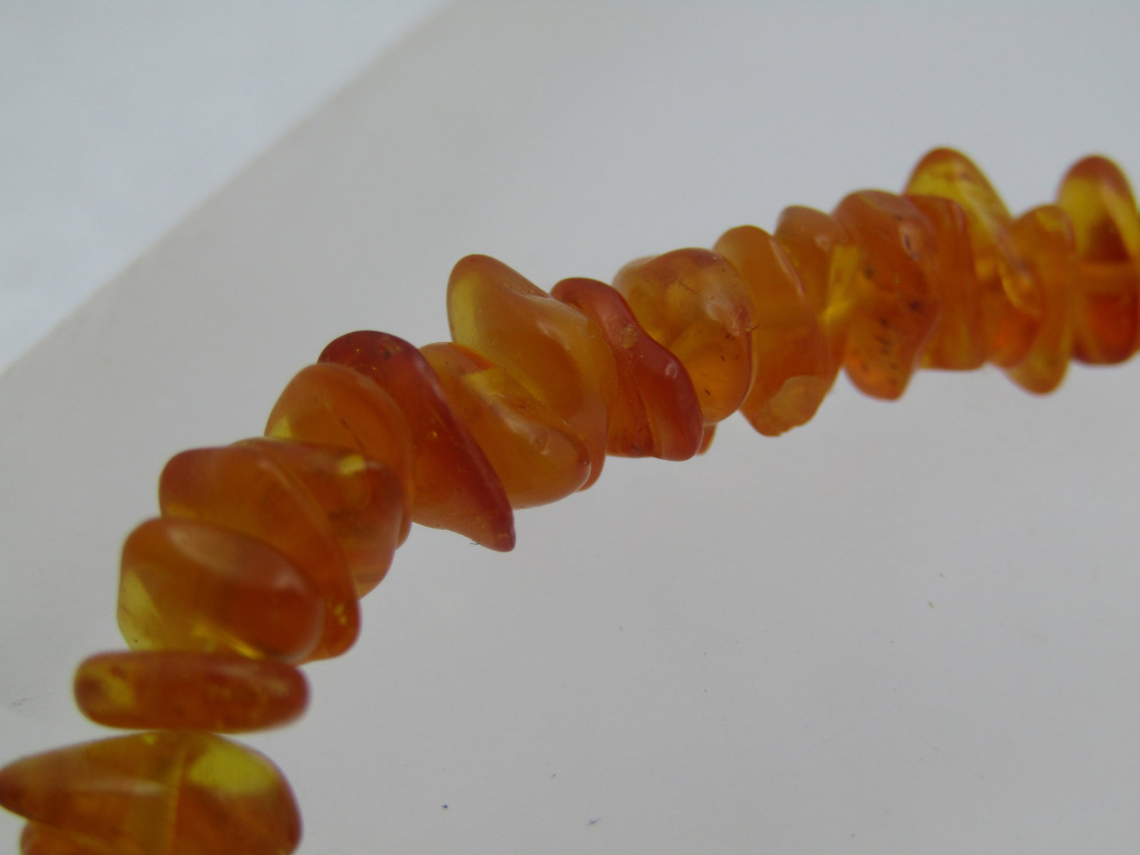 Vintage Multi Colored Baltic Amber Necklace, 17.5", Graduated nuggets - 7