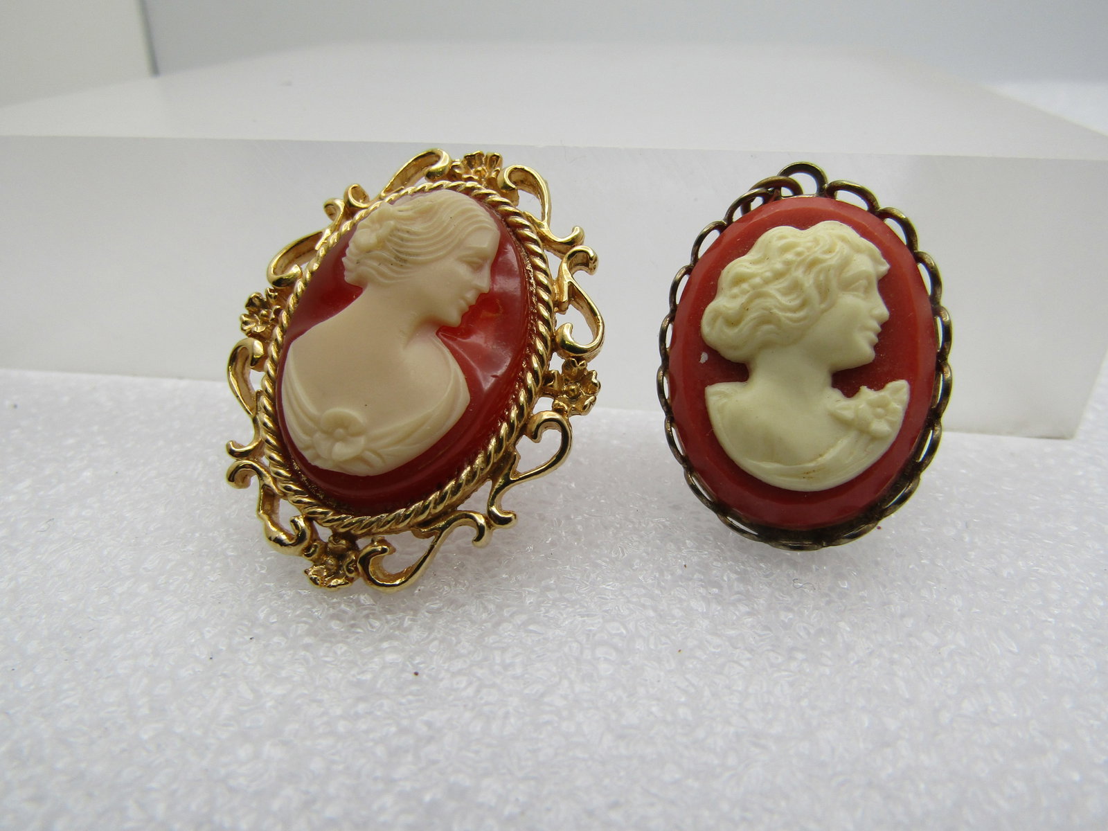 Vintage Cameo Brooch & Pendant, 1960's - 2