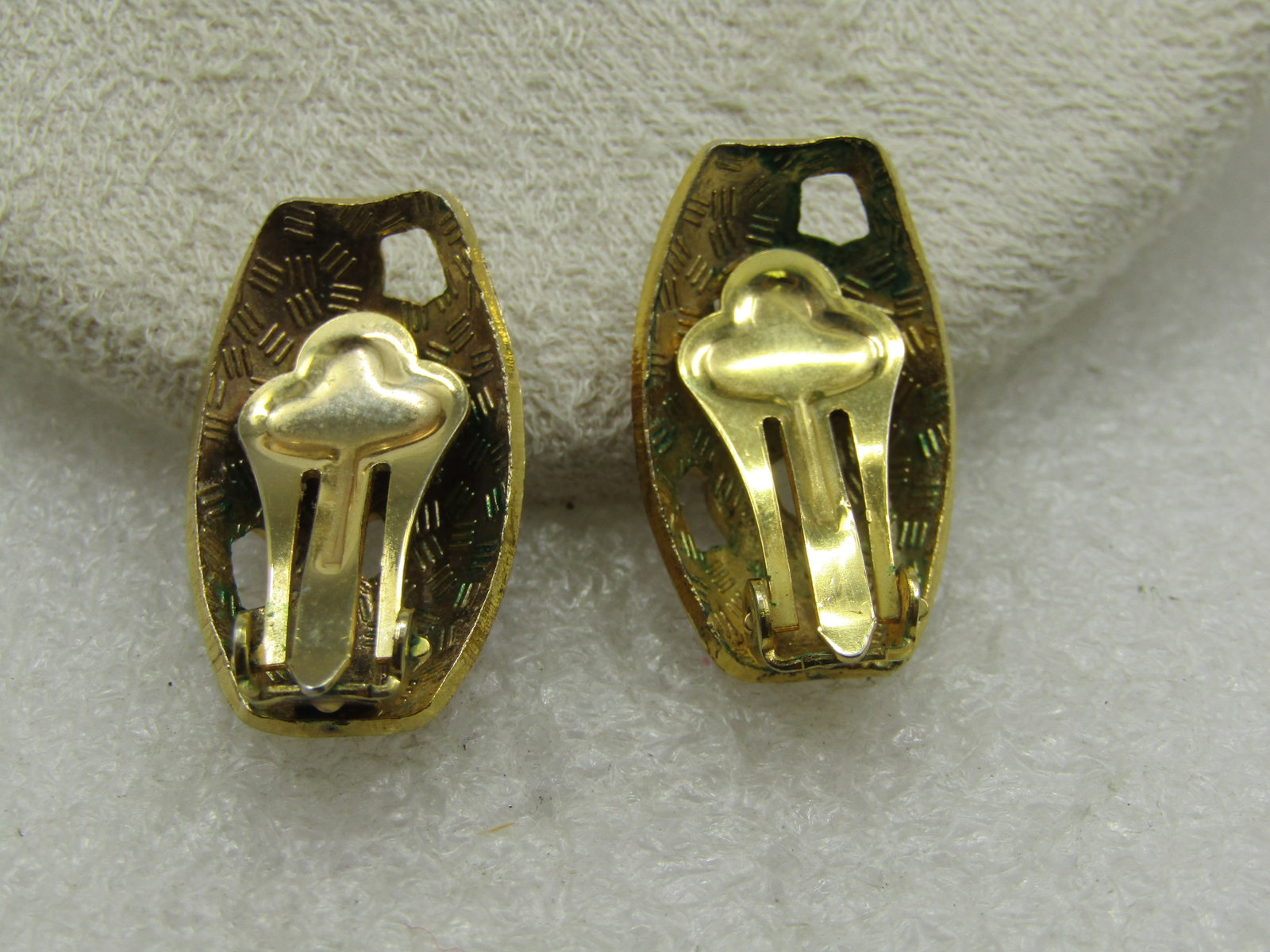 Vintage Cloisonne Floral Earrings, Clip, 1970's-1980's - 4