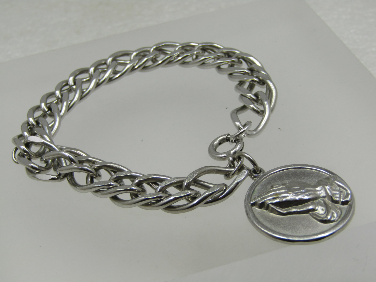 Vintage Serenity Prayer Charm Bracelet, 9.5mm, 7.25" - 3