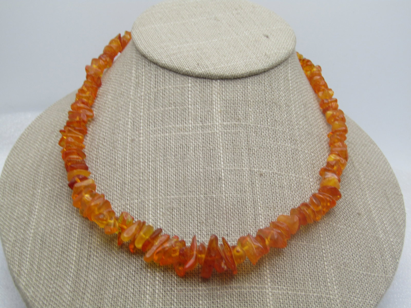 Vintage Honey Colored Baltic Amber Nugget Necklace, 17.5", Graduated (1 of 5)