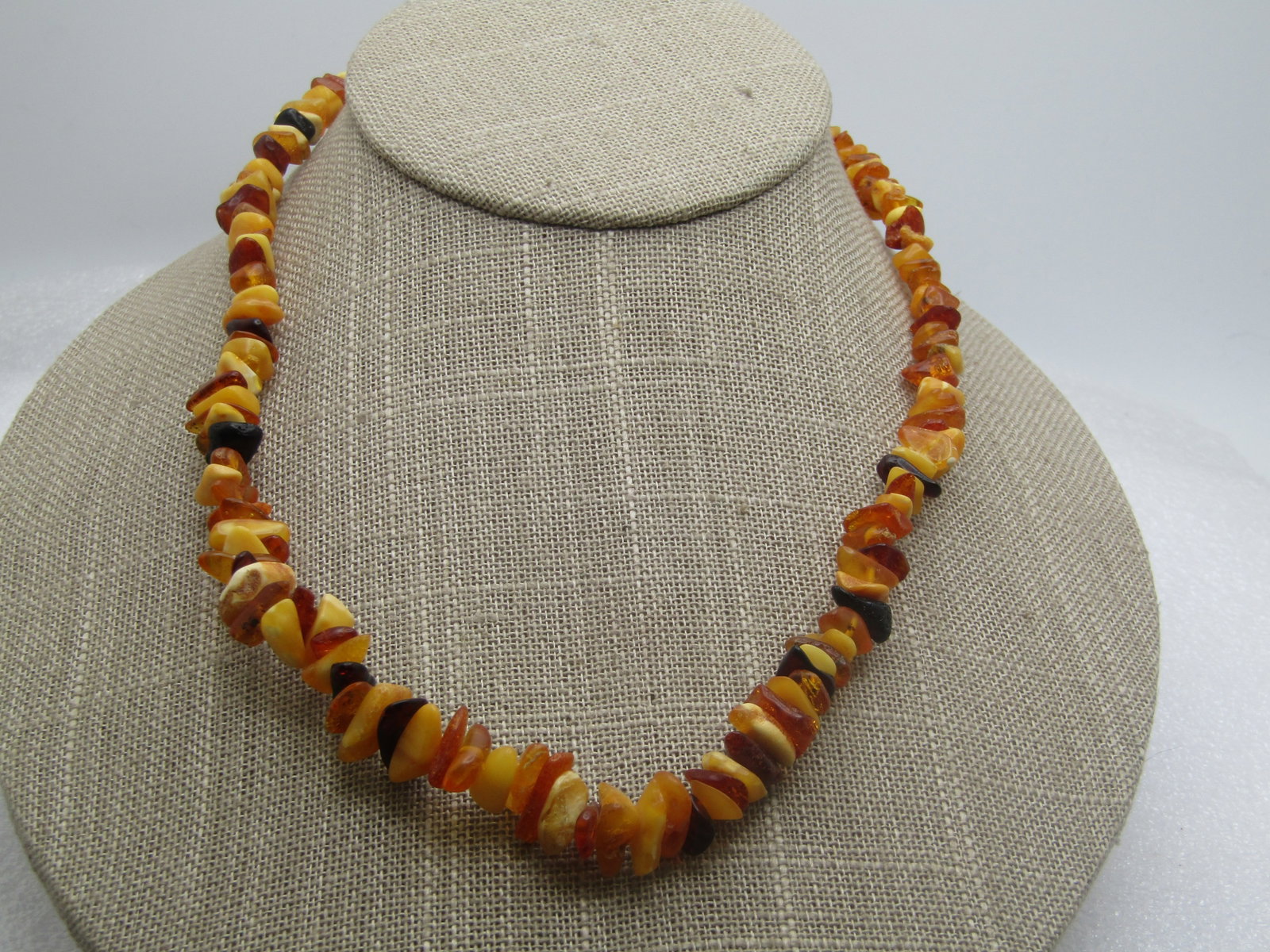 Vintage Mixed Baltic Amber Necklace, 17.5" - 3