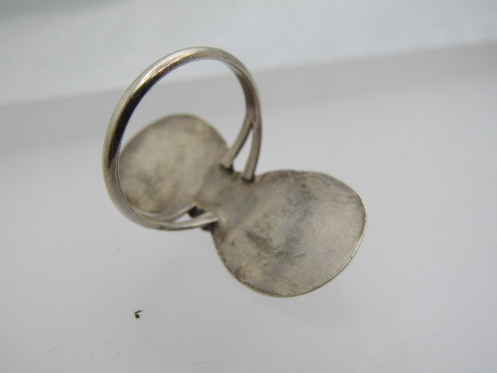 Vintage Double Turquoise Double Bear Paw Ring, Sz. 5.5 - 5