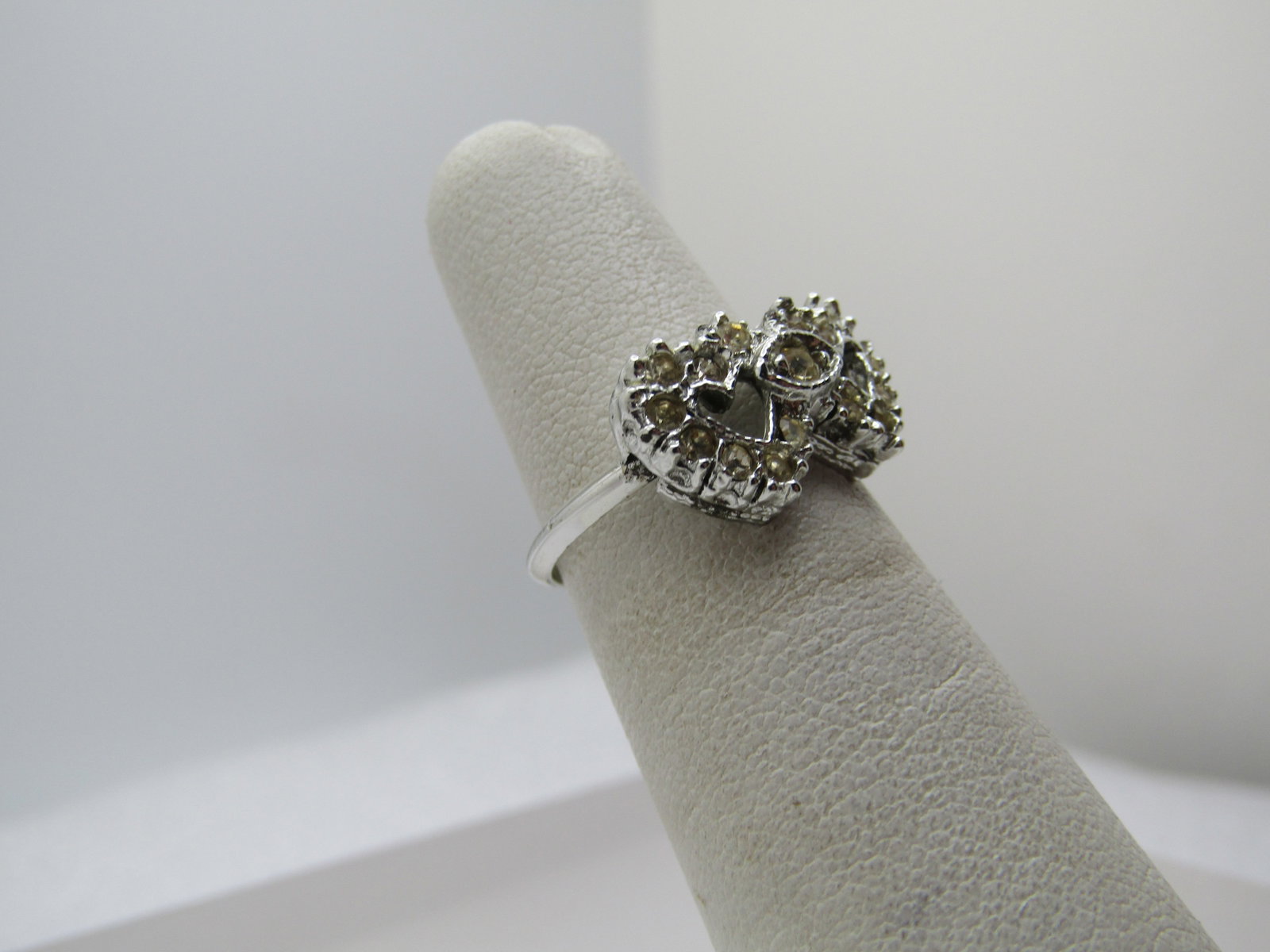 Vintage Double Heart Ring, Sz. 5, Signed Espo Sterling, 1960's-1970's - 3