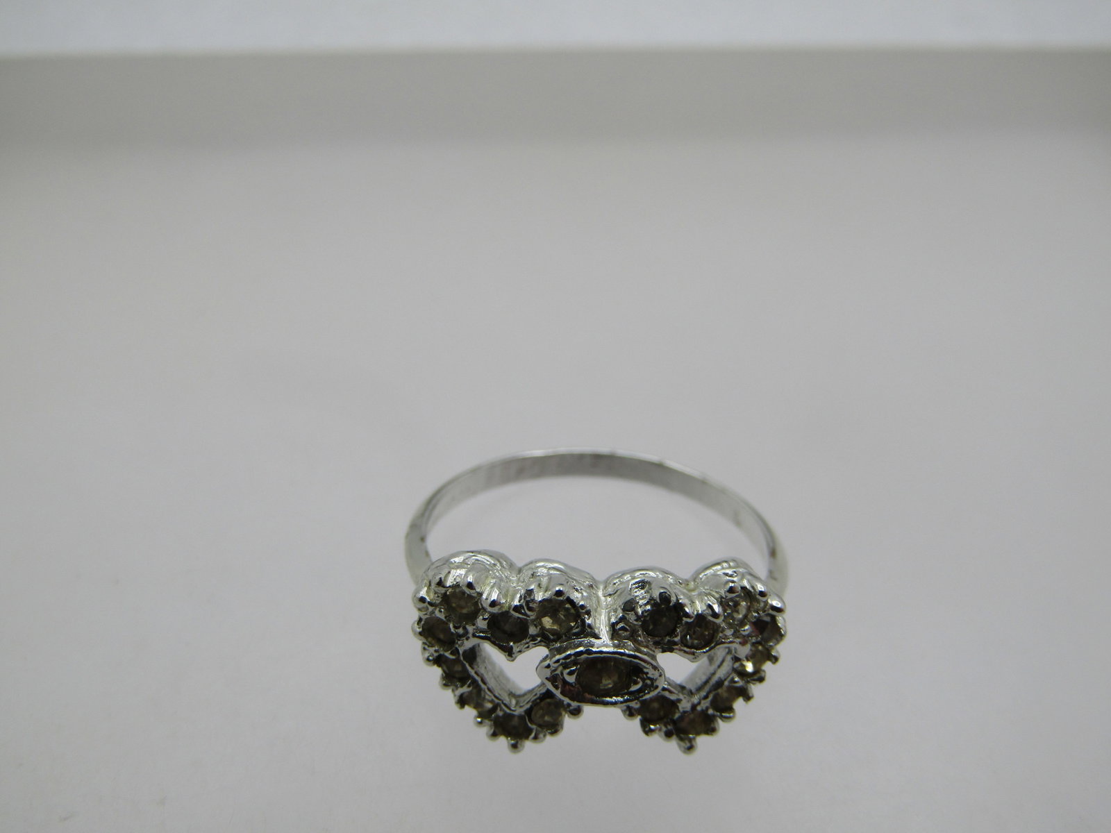 Vintage Double Heart Ring, Sz. 5, Signed Espo Sterling, 1960's-1970's - 4