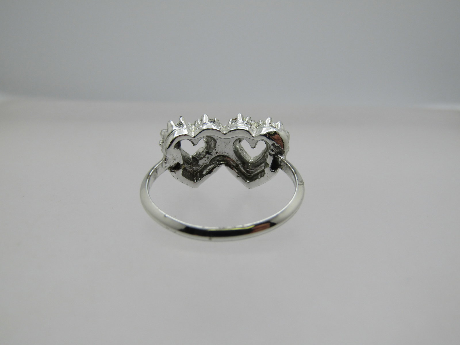 Vintage Double Heart Ring, Sz. 5, Signed Espo Sterling, 1960's-1970's - 5