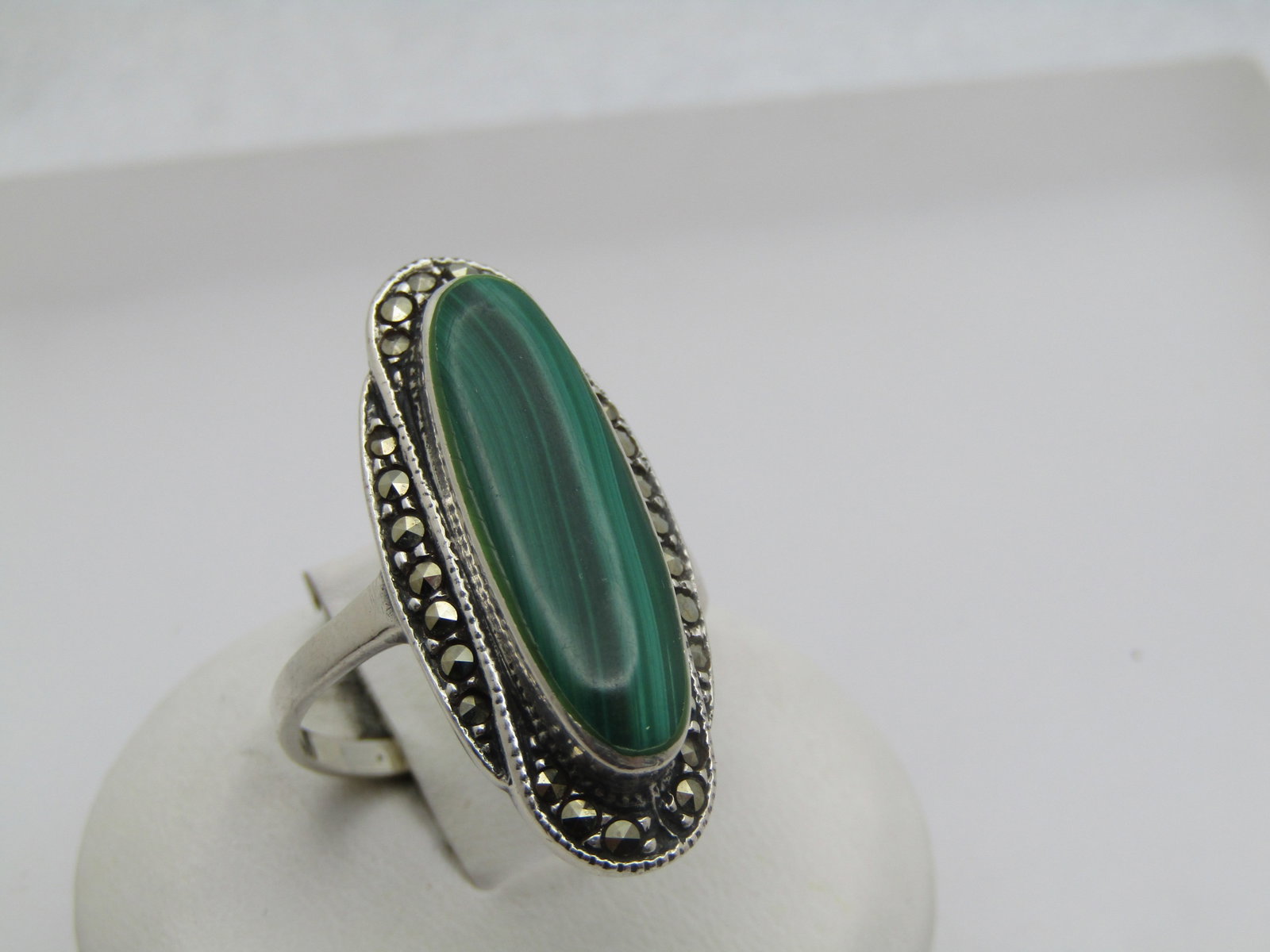 Vintage Sterling Stackable Curved Rings, Signed Marsala, Sz. 7. Two-Tone, 1980's-1990's - 2