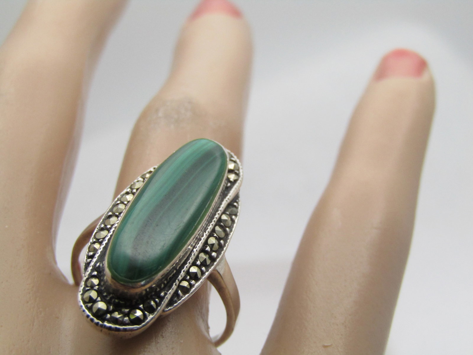 Vintage Sterling Stackable Curved Rings, Signed Marsala, Sz. 7. Two-Tone, 1980's-1990's - 7