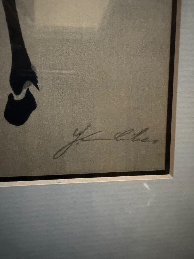 Framed, Signed Japanese Woodblock Print of a Horse by Yoshijiro Urushibara - 4
