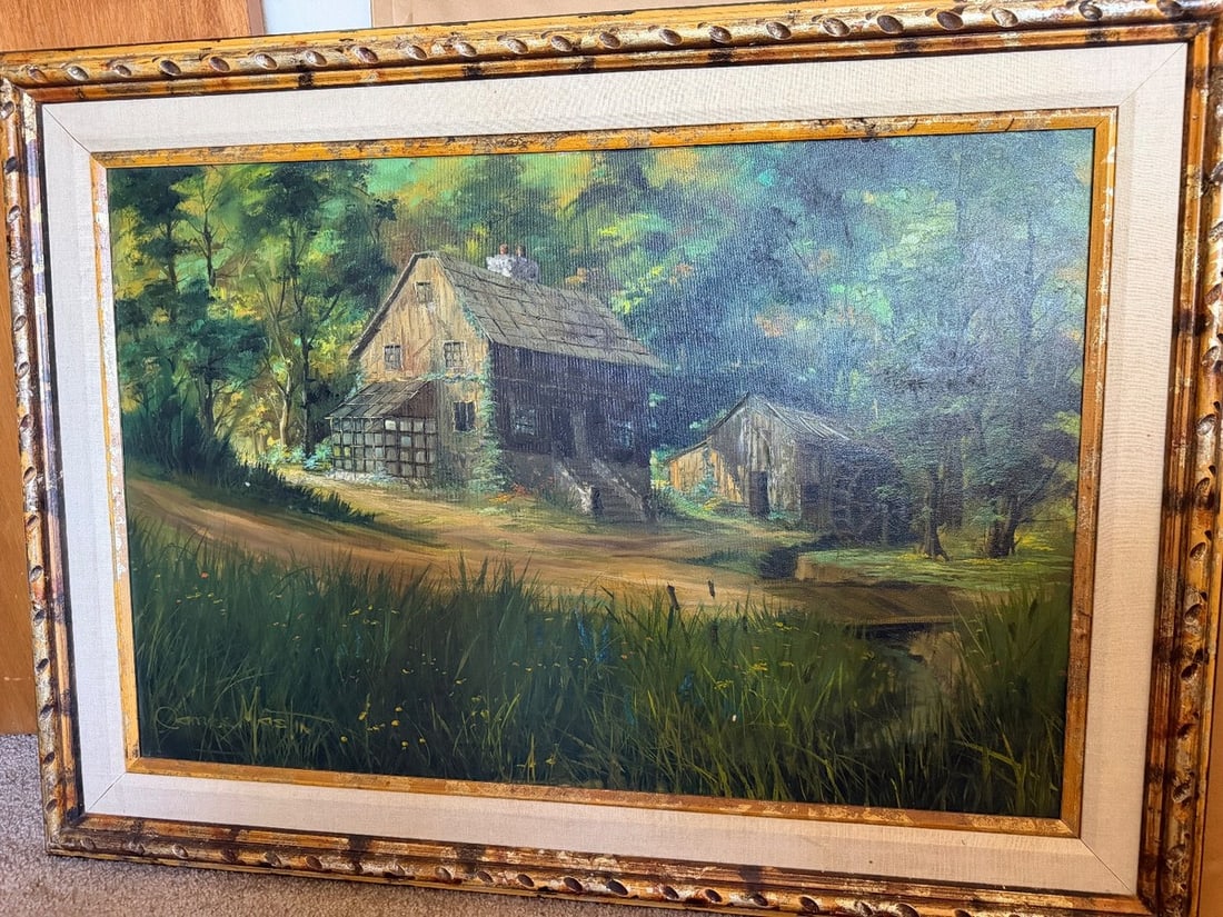 Large (44"x32") Signed Oil Painting on Canvas by James Mastin - 2
