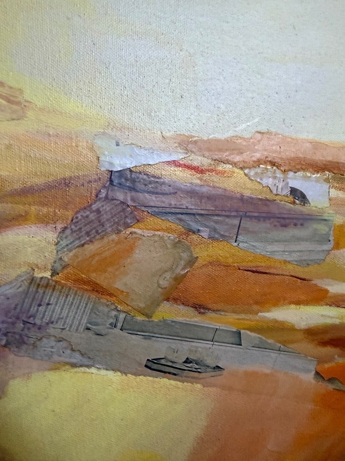 Large Original Acrylic on Canvas Signed by Carol Long, 1973 - 3