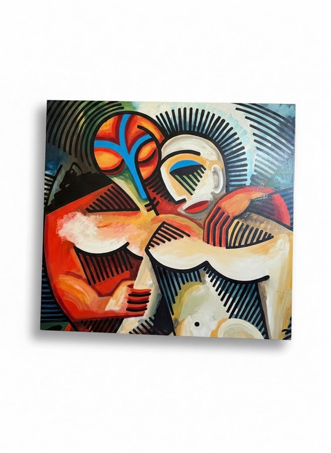 1995 Painted Vinyl on Canvas by Rick Herold, Titled 'The Protector' 1995 (1 of 5)