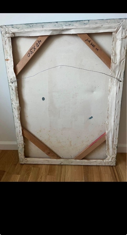 Original Abstract Painting on Canvas by Josh Podoll, 1994 - 2