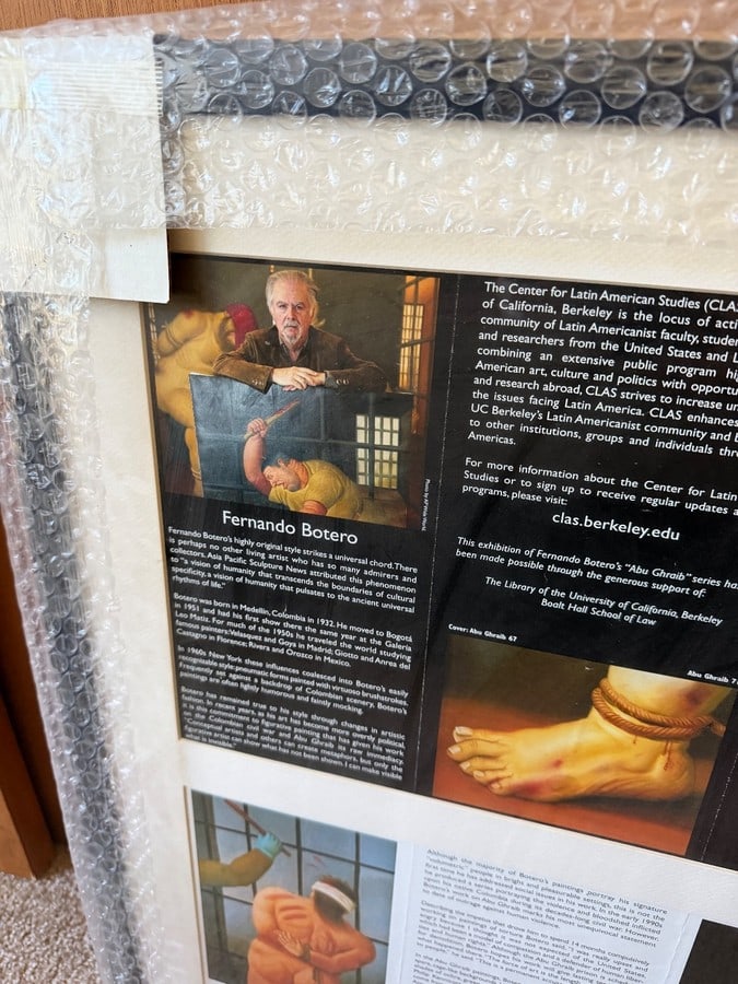 'Botero: Abu Ghraib' Exhibition Poster, UC Berkeley Art Exhibition 2007 - 2