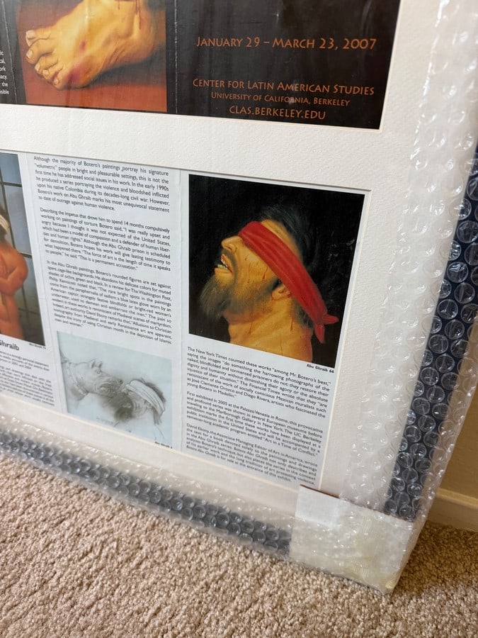 'Botero: Abu Ghraib' Exhibition Poster, UC Berkeley Art Exhibition 2007 - 4