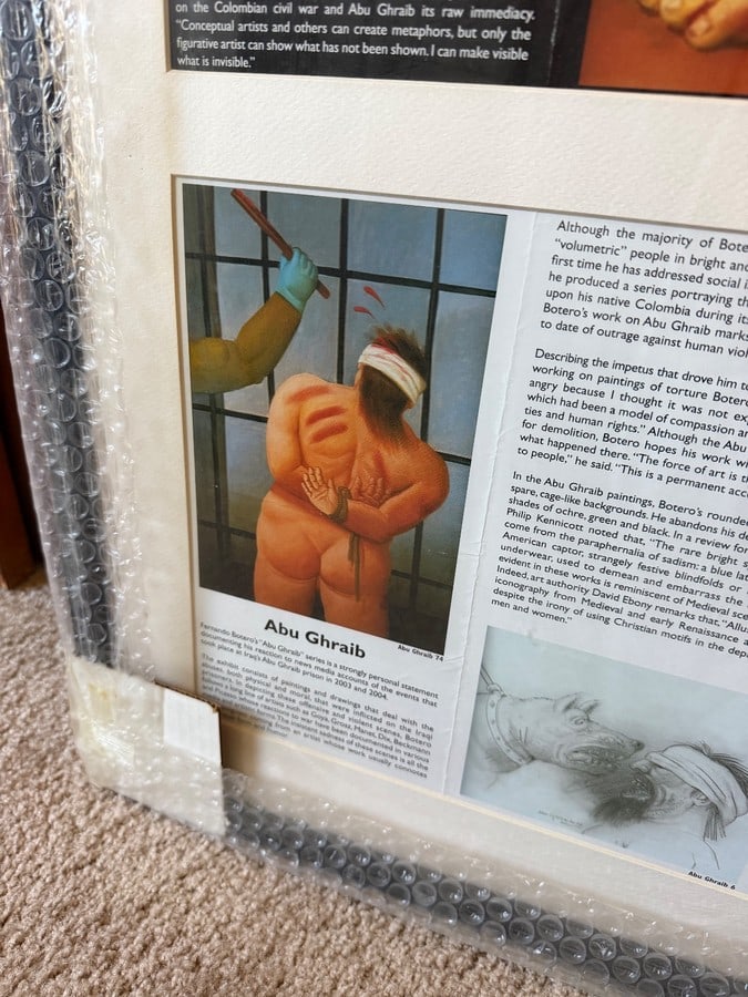 'Botero: Abu Ghraib' Exhibition Poster, UC Berkeley Art Exhibition 2007 - 5