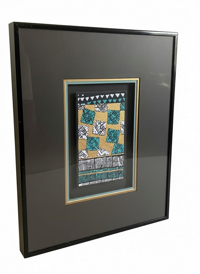 Mid-Century Style Wall Piece from Harris G. Strong Inc., titled â€œGold Coast III,&# (1 of 7)