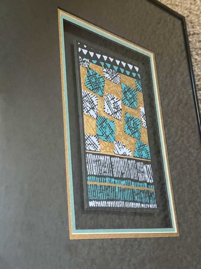 Mid-Century Style Wall Piece from Harris G. Strong Inc., titled â€œGold Coast III,&# - 2
