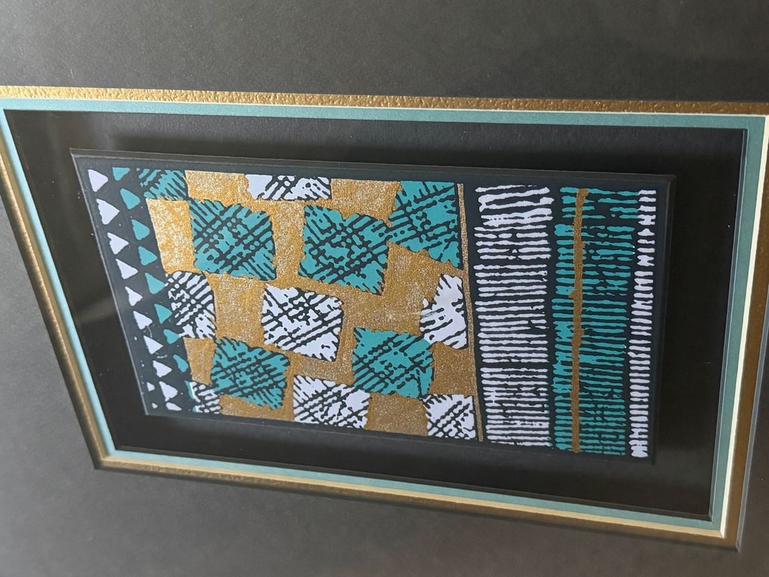 Mid-Century Style Wall Piece from Harris G. Strong Inc., titled â€œGold Coast III,&# - 5