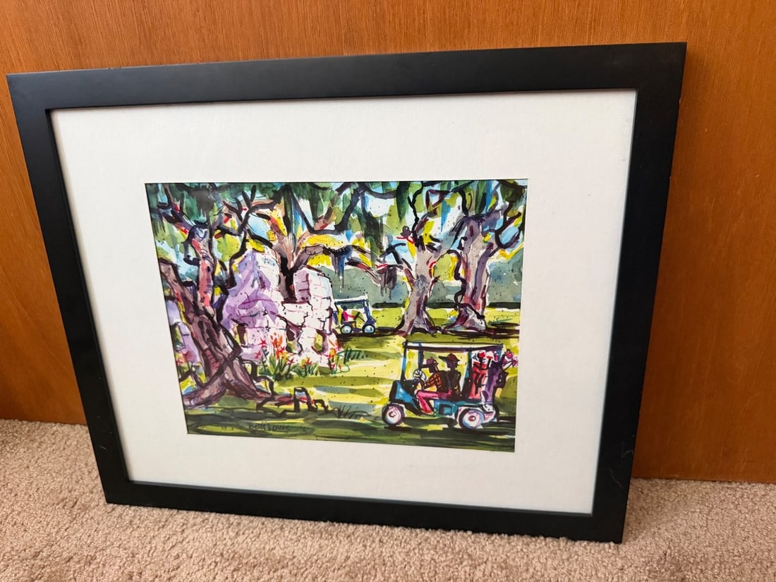 Original, Signed Betty Lowe Coastal Paintings - Framed Set of 3 - 10
