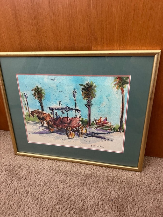 Original, Signed Betty Lowe Coastal Paintings - Framed Set of 3 - 5