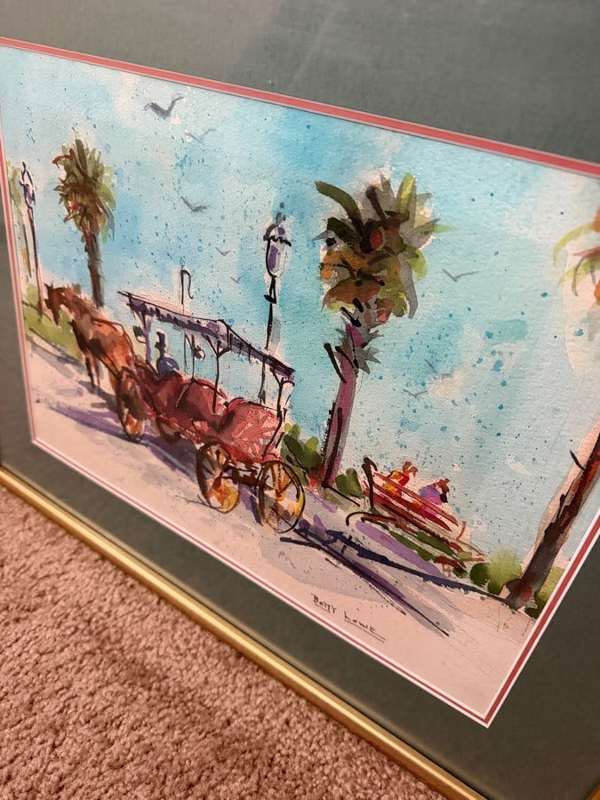 Original, Signed Betty Lowe Coastal Paintings - Framed Set of 3 - 6