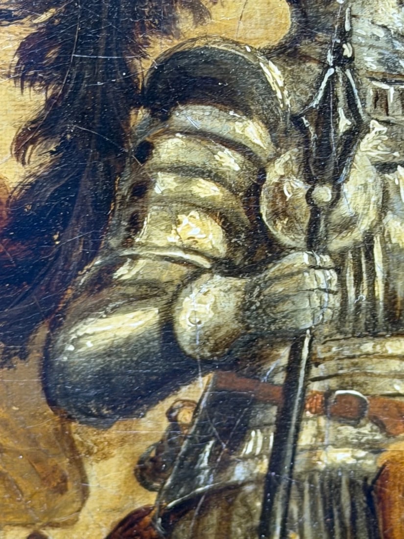Painting Renaissance Knight Mounted Beneath Cloister Circle Sir John Gilbert RA - 19