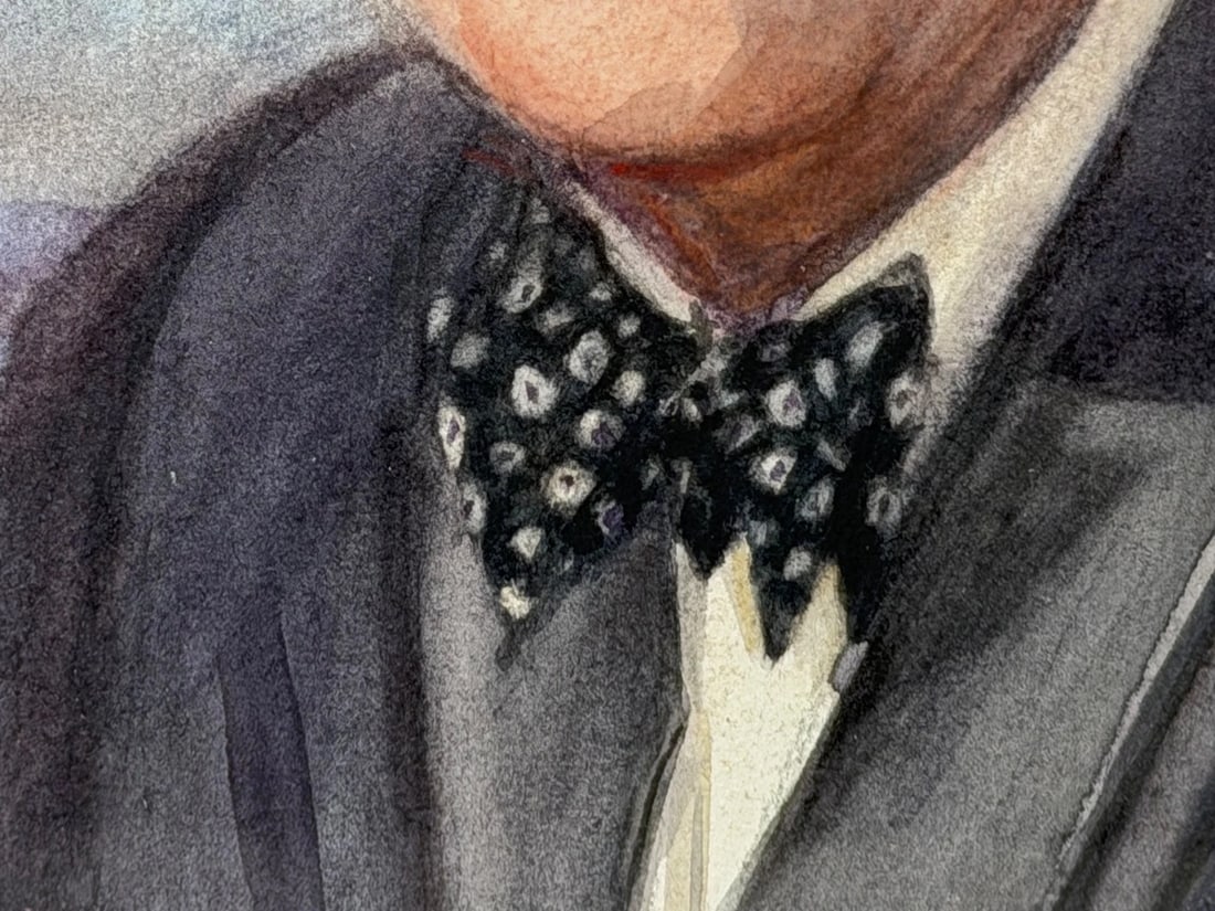 President Franklin D. Roosevelt Portrait Painting (1882–1945) Circa 1940's - 11