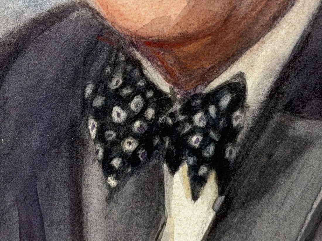 President Franklin D. Roosevelt Portrait Painting (1882–1945) Circa 1940's - 12