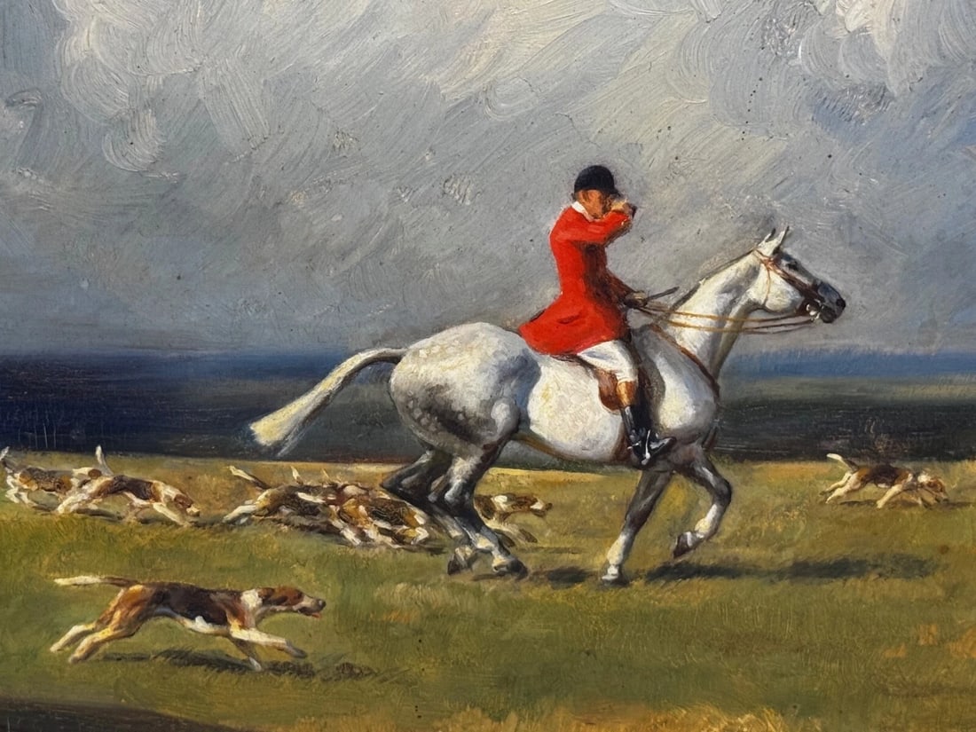 The Grey Horse – Lead Huntsman with Hounds, Crawley & Horsham, Sussex Hunt - 10