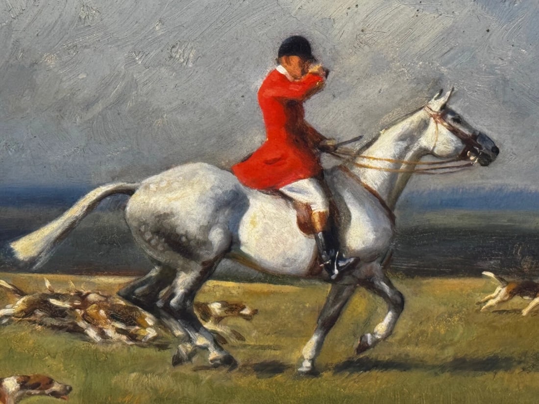 The Grey Horse – Lead Huntsman with Hounds, Crawley & Horsham, Sussex Hunt - 11