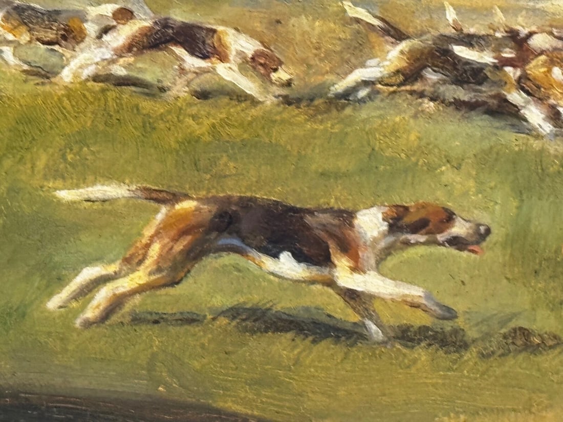 The Grey Horse – Lead Huntsman with Hounds, Crawley & Horsham, Sussex Hunt - 12