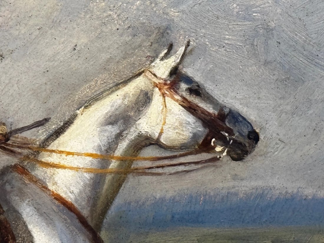 The Grey Horse – Lead Huntsman with Hounds, Crawley & Horsham, Sussex Hunt - 17