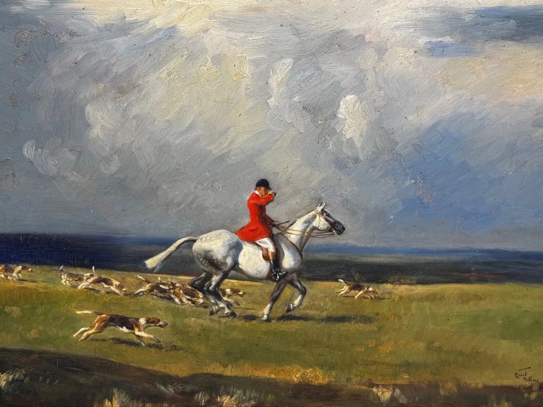 The Grey Horse – Lead Huntsman with Hounds, Crawley & Horsham, Sussex Hunt - 2