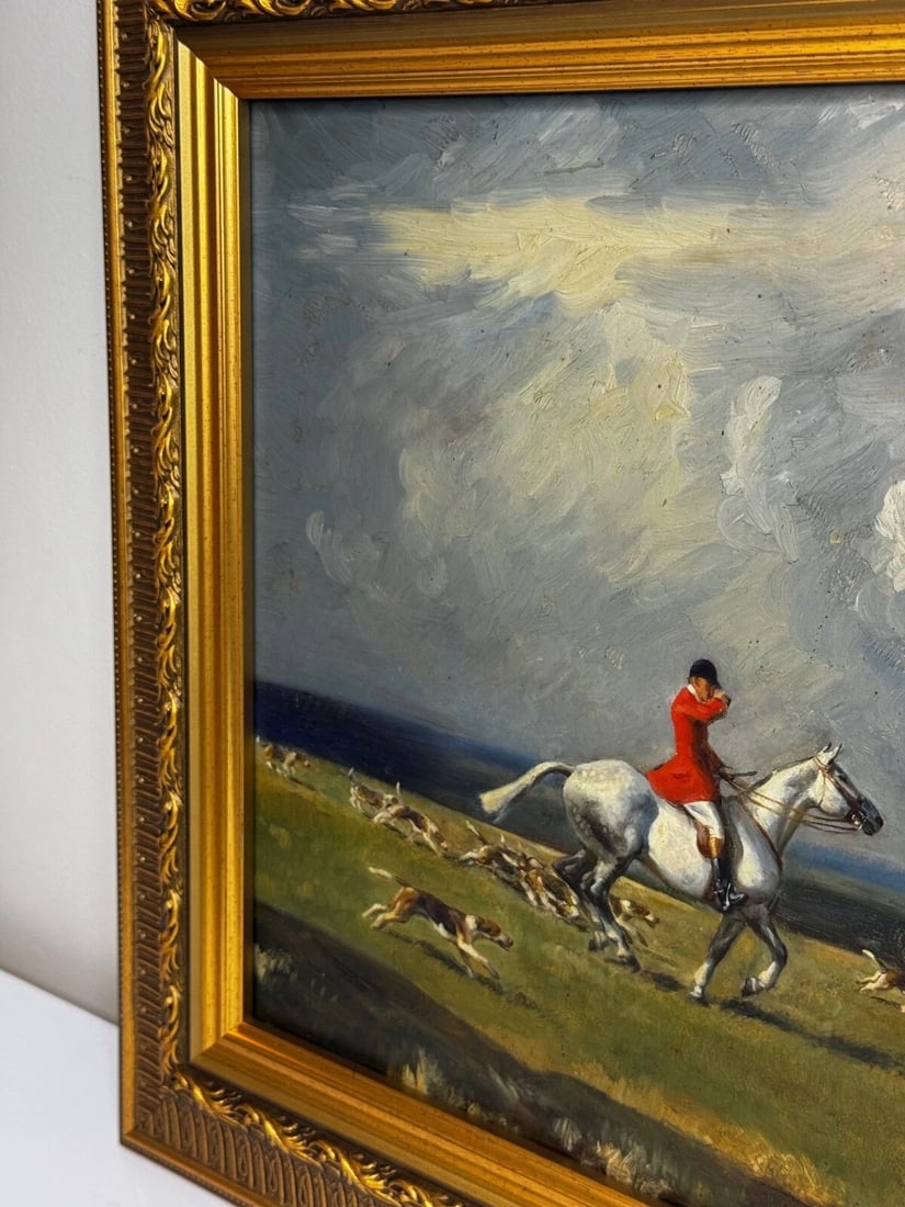The Grey Horse – Lead Huntsman with Hounds, Crawley & Horsham, Sussex Hunt - 4