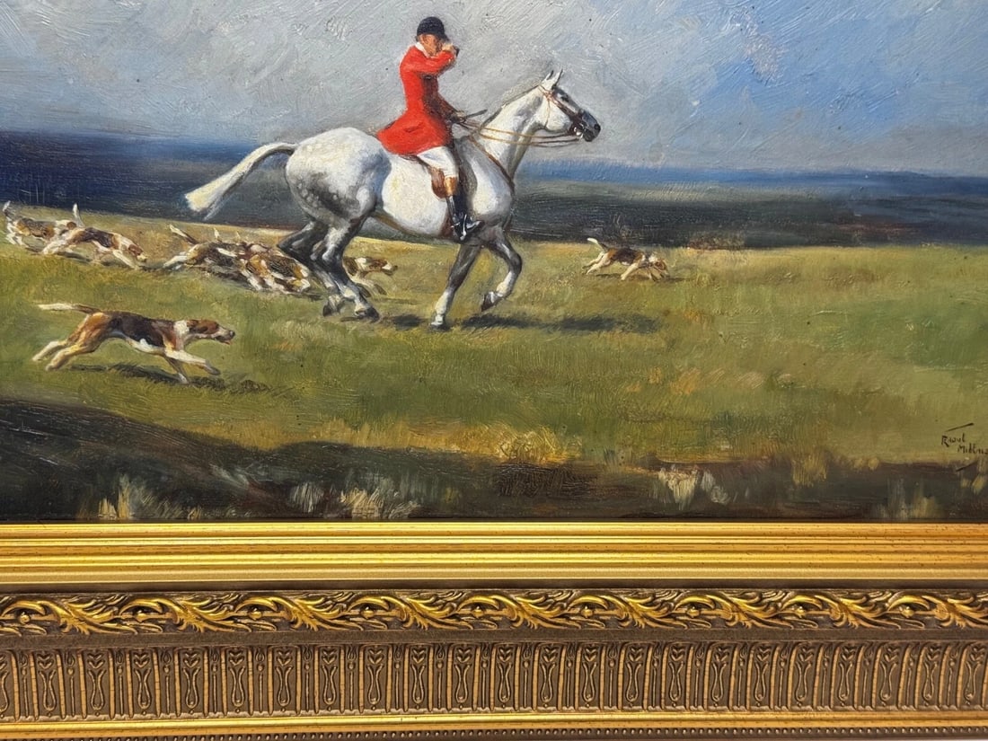 The Grey Horse – Lead Huntsman with Hounds, Crawley & Horsham, Sussex Hunt - 6