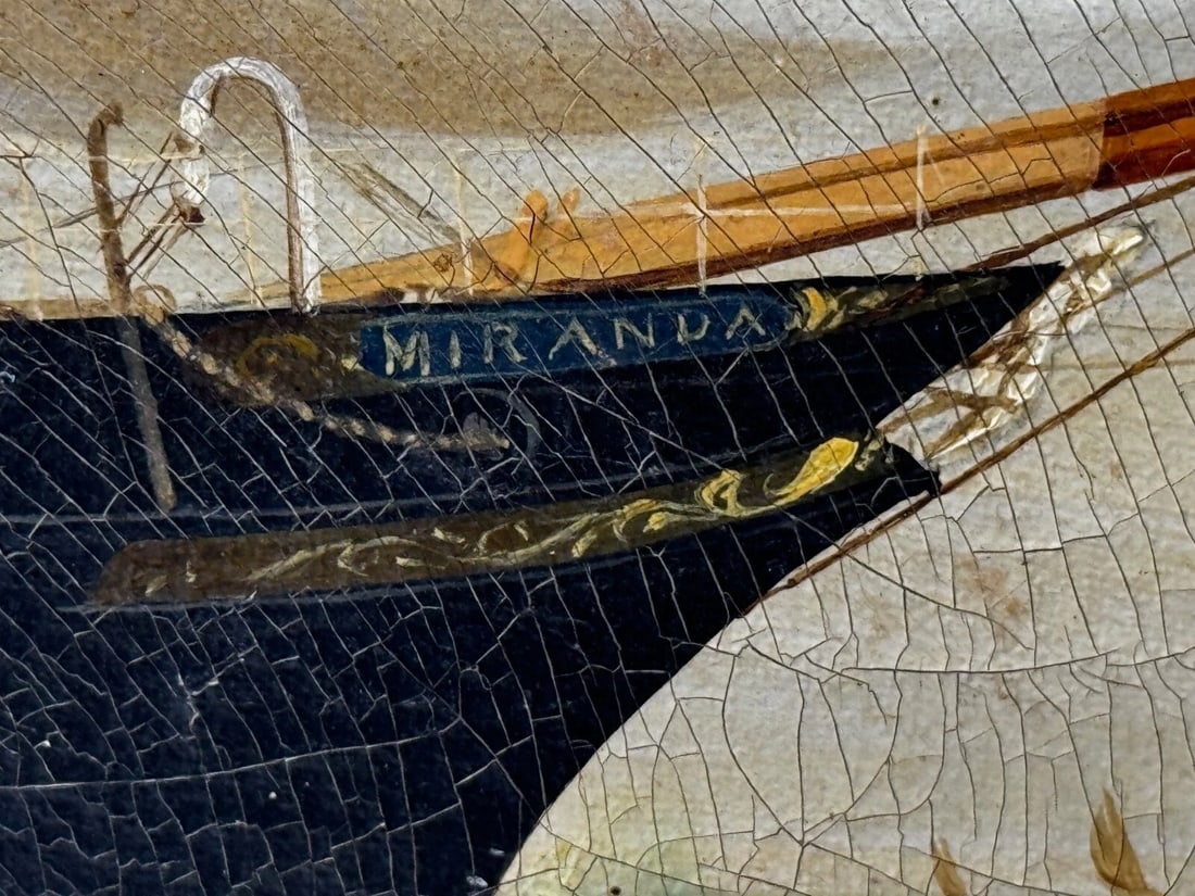 Oil Painting Steamer SS Miranda Polar Artic Expedition Dr Frederick Albert Cook - 11
