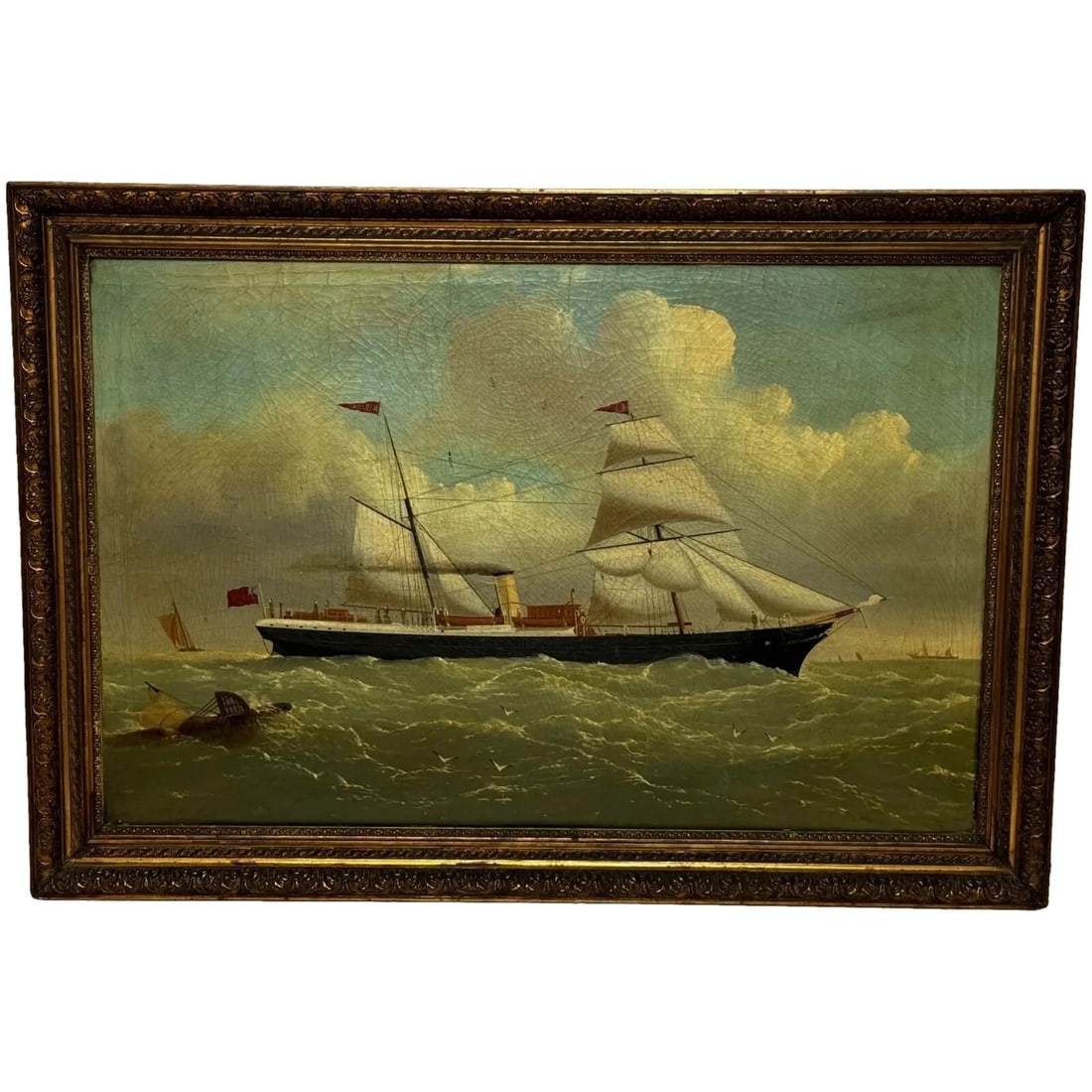 Oil Painting Steamer SS Miranda Polar Artic Expedition Dr Frederick Albert Cook (1 of 20)